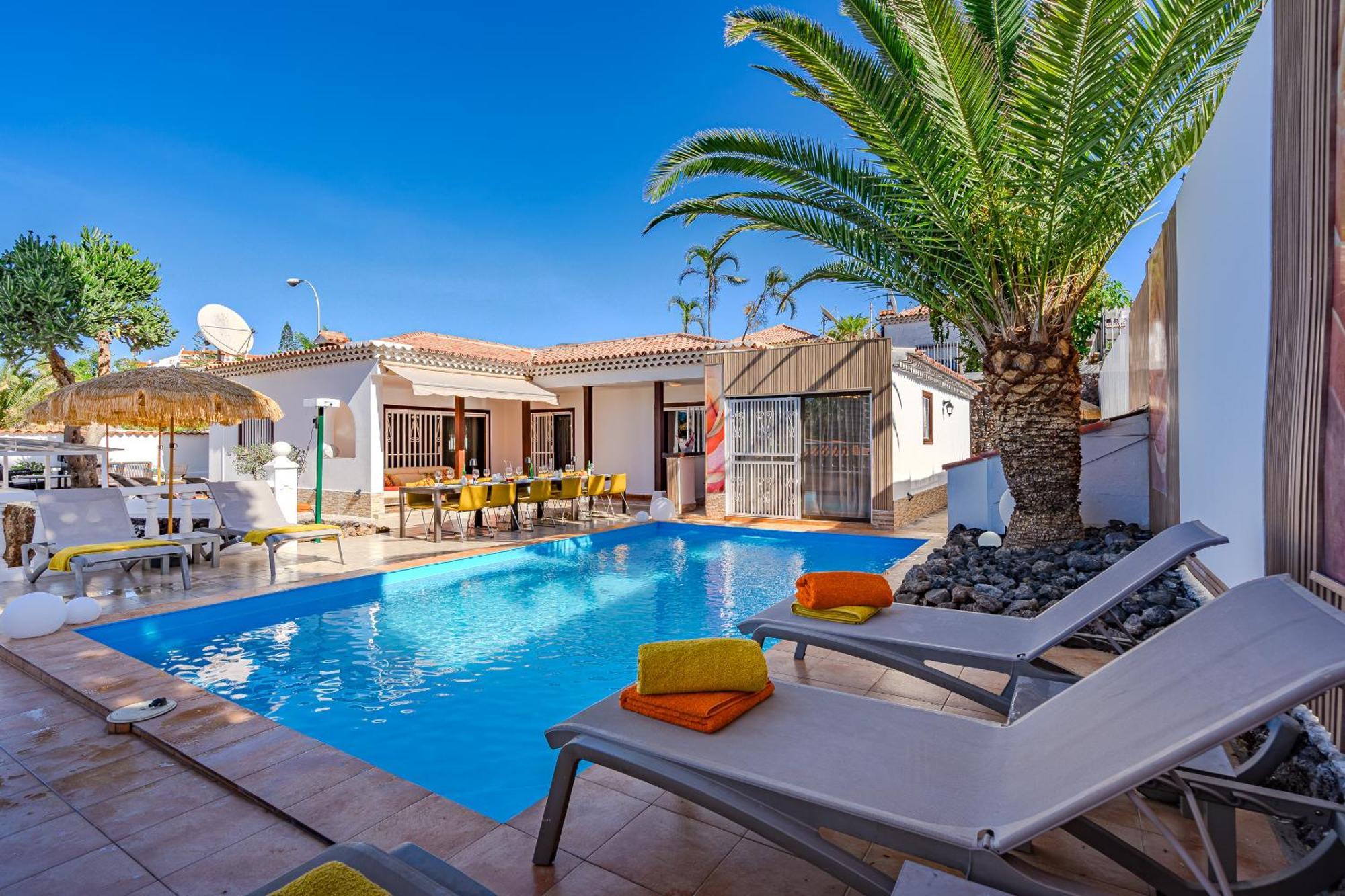 Villa 4Bed Private Pool En Los Cristianos Лос Кристианос Екстериор снимка