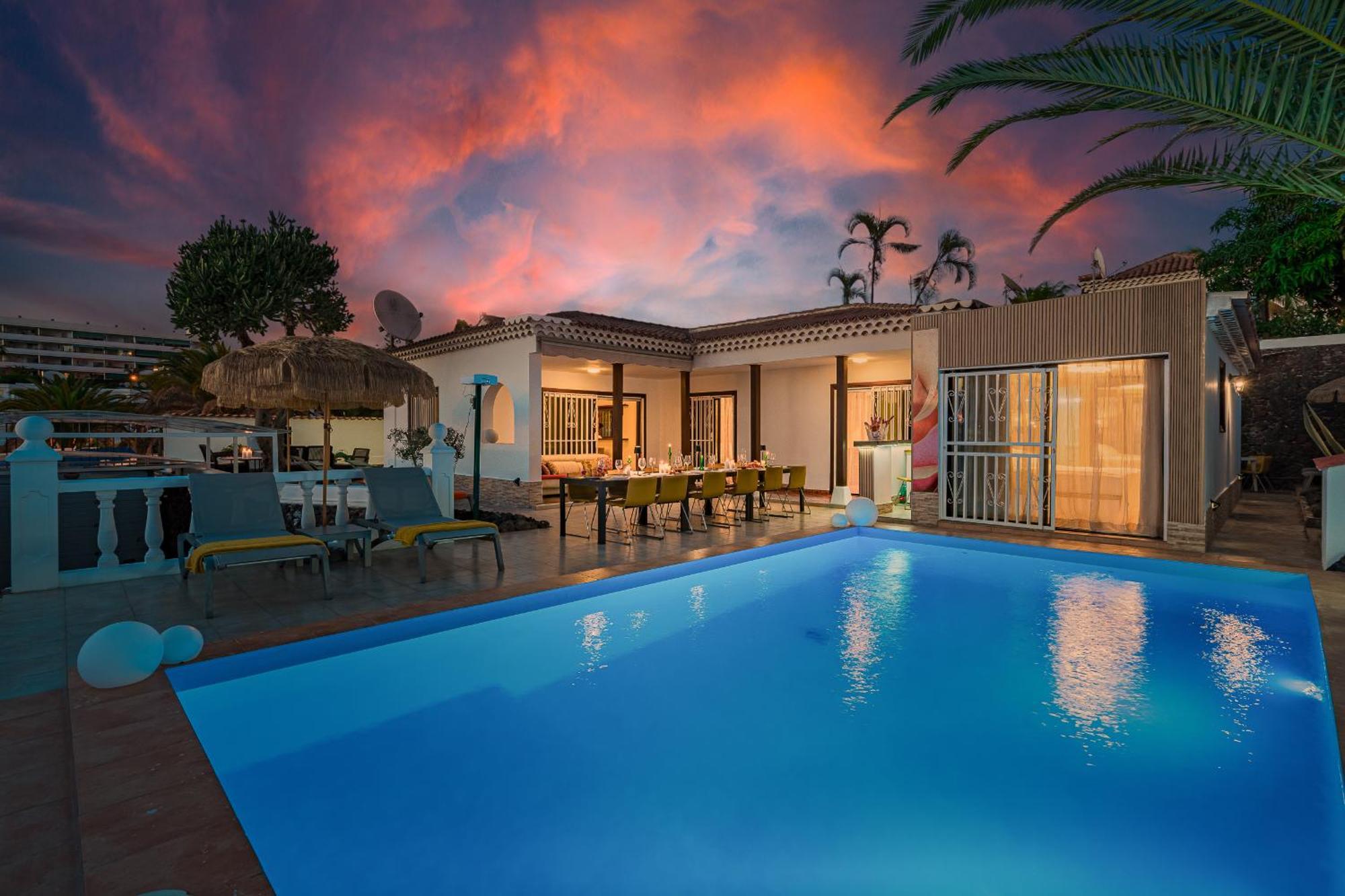 Villa 4Bed Private Pool En Los Cristianos Лос Кристианос Екстериор снимка